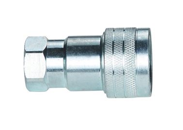 Ball Valve Quick Attach Hydraulic Couplers KZEB-SF Series Cr3 Zinc Plated
