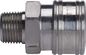 Straight Through Interface Hydraulic Quick Connect Couplings High Flow Manual Sleeve Type ST Series